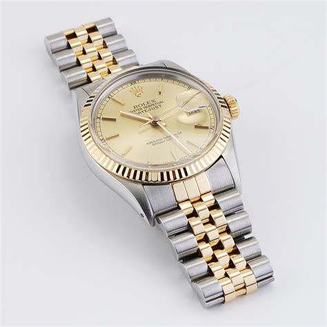 rolex datejust 16013 1988 yellow vignette baton dial|rolex 16013 price.